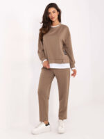 Casualowy fango luźny komplet  bluzka + spodnie